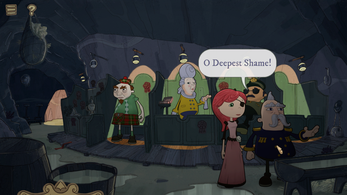 The admiral seems to be not in the best mood.